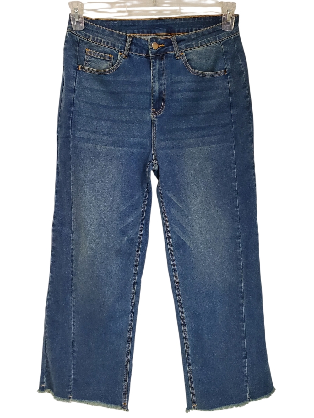 Sidefeel Jeans Womans 16 Short Distressed Denim Siren Coastal Cowgirl Barrel Leg